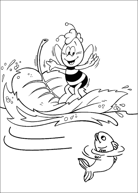 Pszczółka Maja kolorowanki